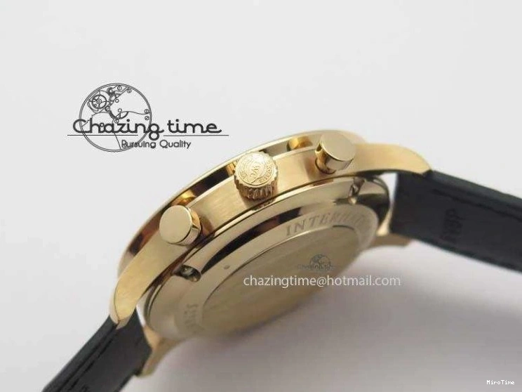 MIROTIME 0301 Portuguese Chrono RG IW371415 ZF 1:1 Best Edition Black Dial On Black Leather Strap A79350 (Slim Movement) FashionForward 7264